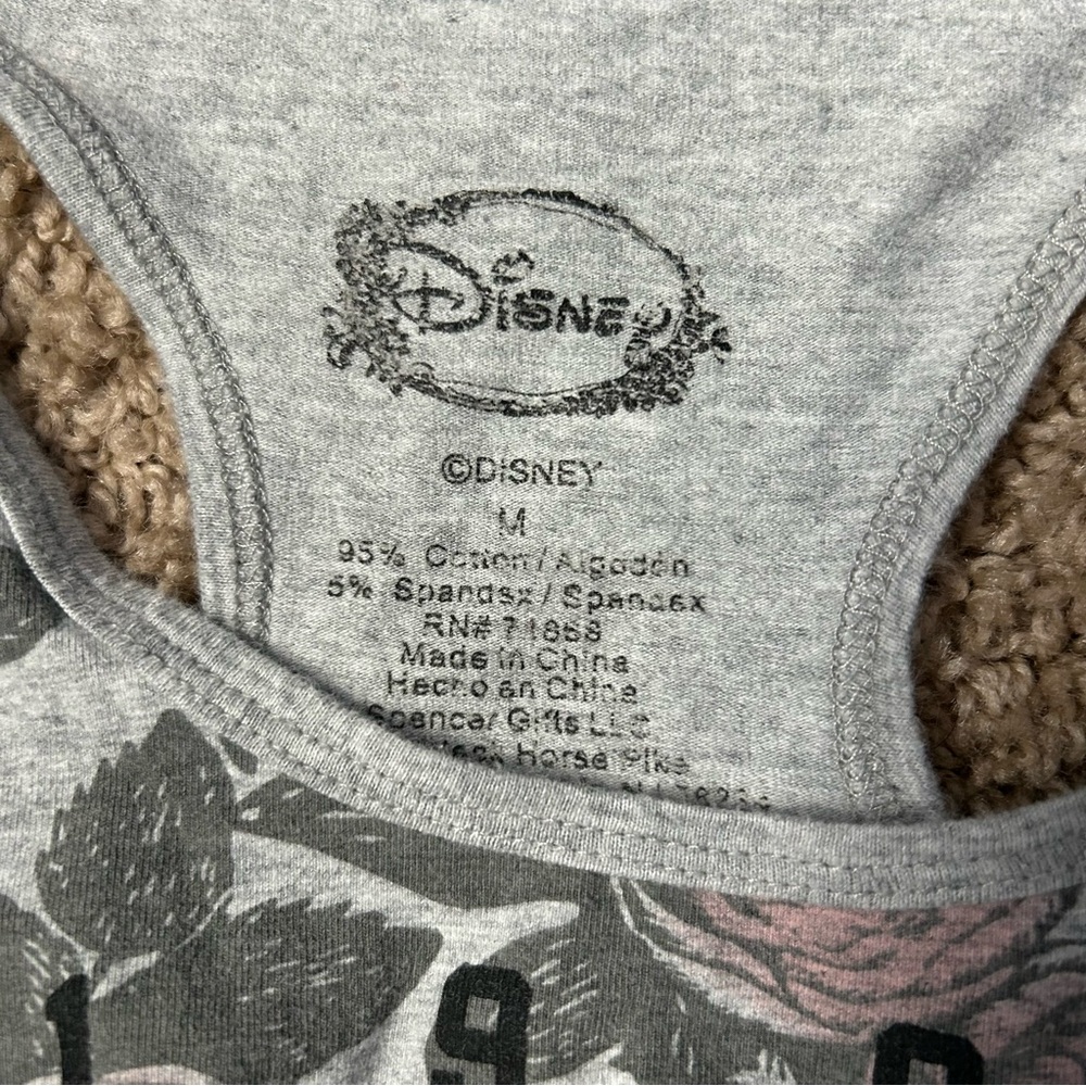 W Grey Disney Floral Belle Sports Bra Size Medium |A32 - Picture 2 of 8